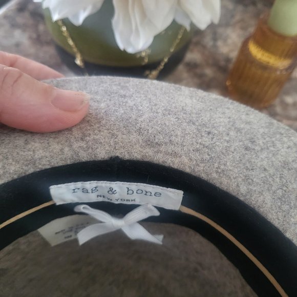 rag and bone Wool Fedora small brim - size small - Picture 3 of 5